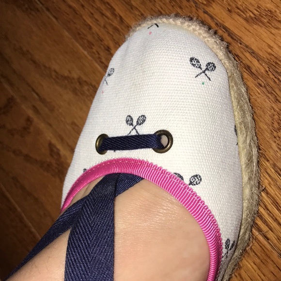 J. Crew lace up tennis racquet espadrilles - Picture 3 of 7